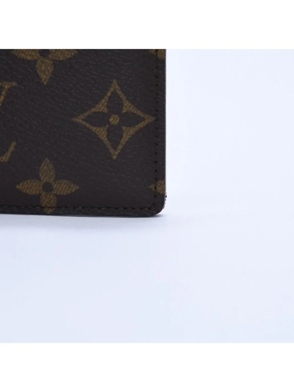 Louis Vuitton Porte Cartes Simple Card Case Monogram Canvas Brown
